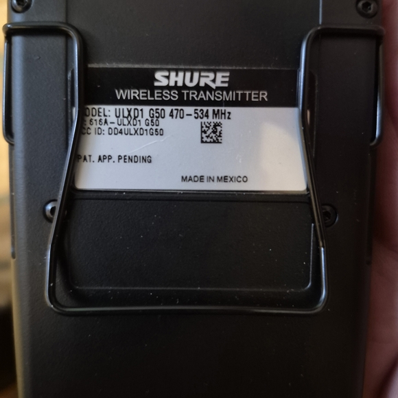 Shure ULXD1 Wireless Transmitter - Black - Picture 3 of 7